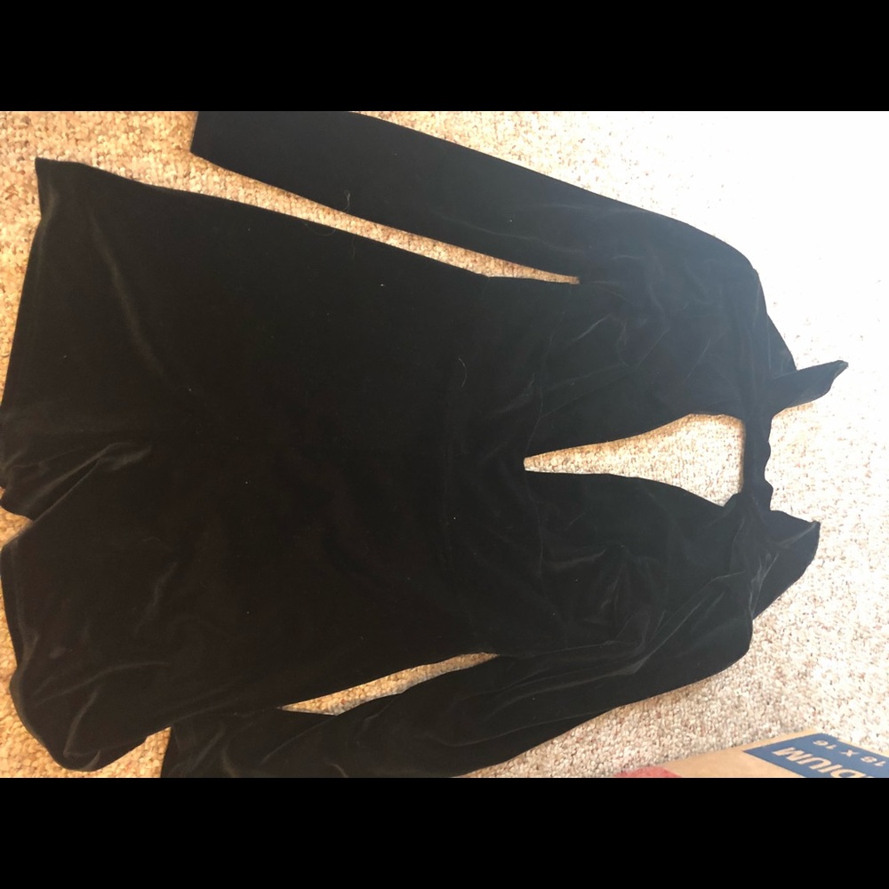 Long sleeve black romper